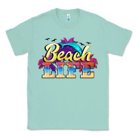 Seafoam beach life Classic Tee - BarkalooDesign