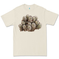 Bone brown flowered cactus Premium Tee - LillyAllenDesigns