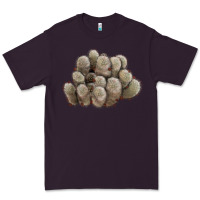 Plum brown flowered cactus Premium Tee - LillyAllenDesigns