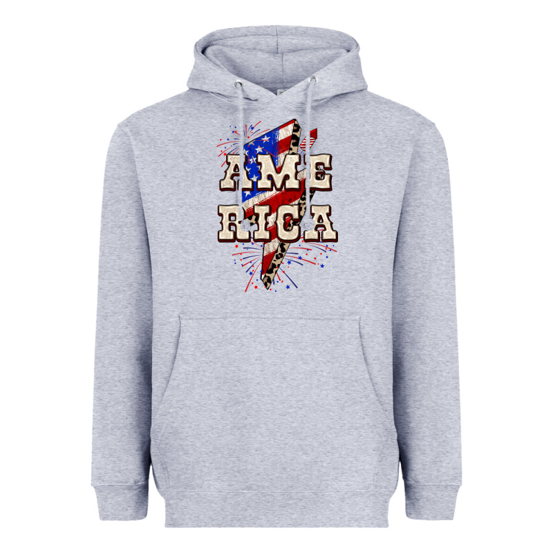 America 4th Of July Heavyweight Hoodie by CowGirlArtShop | Teevron