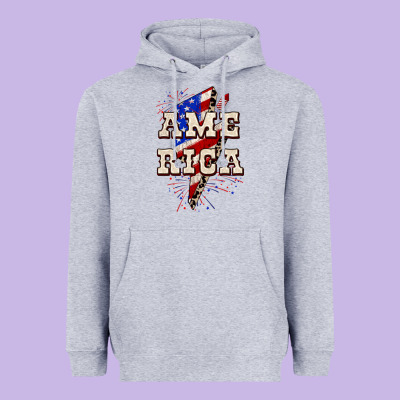 America 4th Of July Heavyweight Hoodie Designed By Cowgirlartshop