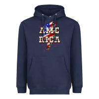 Navy America 4th of July Heavyweight Hoodie - CowGirlArtShop