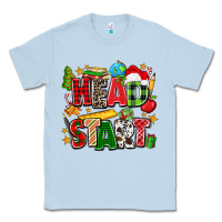 Dusty Blue head start christmas Classic Tee - Zillion Design Studio
