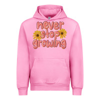 Fuchsia Pink never stop growing Urban Hoodie - MaliasSmallBusiness