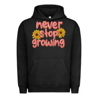 Pigment Black never stop growing Urban Hoodie - MaliasSmallBusiness
