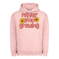 Pigment Salmon never stop growing Urban Hoodie - MaliasSmallBusiness