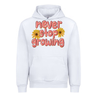 White never stop growing Urban Hoodie - MaliasSmallBusiness
