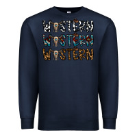 Navy western western western Premium Sweatshirt - CowhideDigitalArt