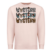 Pale Pink western western western Premium Sweatshirt - CowhideDigitalArt