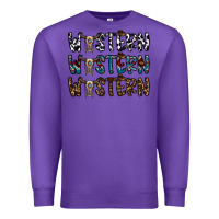 Purple western western western Premium Sweatshirt - CowhideDigitalArt
