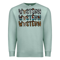 Seafoam western western western Premium Sweatshirt - CowhideDigitalArt