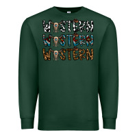 Sports Green western western western Premium Sweatshirt - CowhideDigitalArt