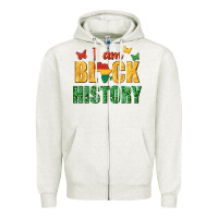 Oatmeal Heather i am black history juneteenth Zipper Hoodie - texasbilliewilder