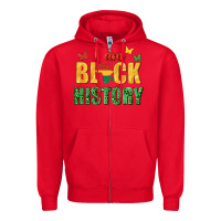 Red i am black history juneteenth Zipper Hoodie - texasbilliewilder
