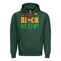 Sports Green i am black history juneteenth Zipper Hoodie - texasbilliewilder