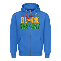 True Royal i am black history juneteenth Zipper Hoodie - texasbilliewilder