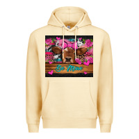 Pina Colada be mine valentine's day cow Premium Hoodie - Jasminsmagicworld