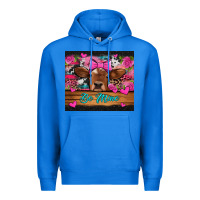 True Royal be mine valentine's day cow Premium Hoodie - Jasminsmagicworld