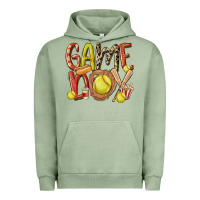 Pigment Oil Green game day softball Urban Hoodie - MaliasSmallBusiness