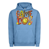 Pigment Pebble Blue game day softball Urban Hoodie - MaliasSmallBusiness