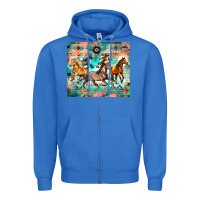 True Royal western running horses Zipper Hoodie - Zillion Design Studio