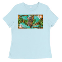 Baby Blue koala cup Ladies Tee - BarkalooDesign