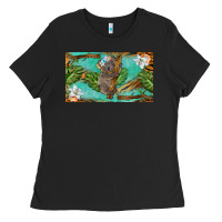 Black koala cup Ladies Tee - BarkalooDesign