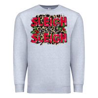 Heather Grey Sleigh Girl Sleigh Premium Sweatshirt - FaDigitalArtStudio