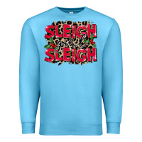 Ocean Blue Sleigh Girl Sleigh Premium Sweatshirt - FaDigitalArtStudio