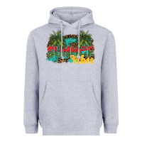 Heather Grey summer vibes Heavyweight Hoodie - SublimationCraftShop