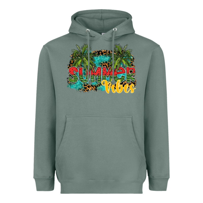 Summer Vibes Heavyweight Hoodie by SublimationCraftShop | Teevron