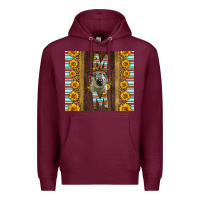 Burgundy Western Hampshire Sheep Mom Premium Hoodie - LillyAllenDesigns