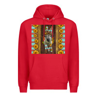 Red Western Hampshire Sheep Mom Premium Hoodie - LillyAllenDesigns