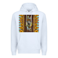 White Western Hampshire Sheep Mom Premium Hoodie - LillyAllenDesigns