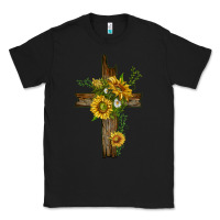 Black sunflower cross Classic Tee - texasbilliewilder