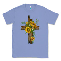 Colony Blue sunflower cross Classic Tee - texasbilliewilder