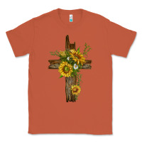 Copper sunflower cross Classic Tee - texasbilliewilder