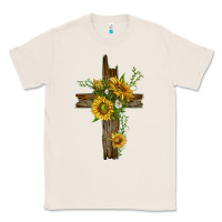 Natural sunflower cross Classic Tee - texasbilliewilder
