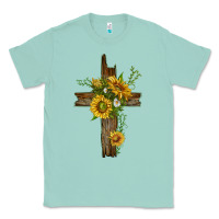 Seafoam sunflower cross Classic Tee - texasbilliewilder