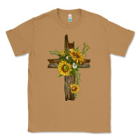 Toasted Coconut sunflower cross Classic Tee - texasbilliewilder