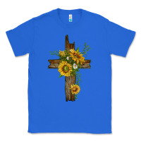 True Royal sunflower cross Classic Tee - texasbilliewilder