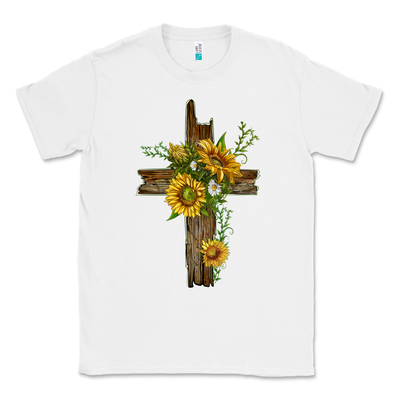 Sunflower Cross Classic Tee by texasbilliewilder | Teevron