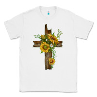 White sunflower cross Classic Tee - texasbilliewilder