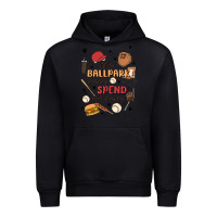 Black at the ballpark is where i spend most of my day Urban Hoodie - MaliasSmallBusiness