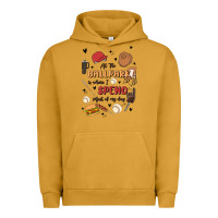 Pigment Peanut Butter at the ballpark is where i spend most of my day Urban Hoodie - MaliasSmallBusiness