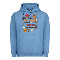Pigment Pebble Blue at the ballpark is where i spend most of my day Urban Hoodie - MaliasSmallBusiness