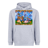 Heather Grey America farm animals truck 20oz skinny tumbler Heavyweight Hoodie - Neo Western