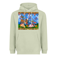 Matcha America farm animals truck 20oz skinny tumbler Heavyweight Hoodie - Neo Western