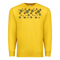 Lemon sunflowers and turquoise 16oz libbey glass Premium Sweatshirt - HRA Design Shop