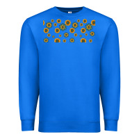 True Royal sunflowers and turquoise 16oz libbey glass Premium Sweatshirt - HRA Design Shop